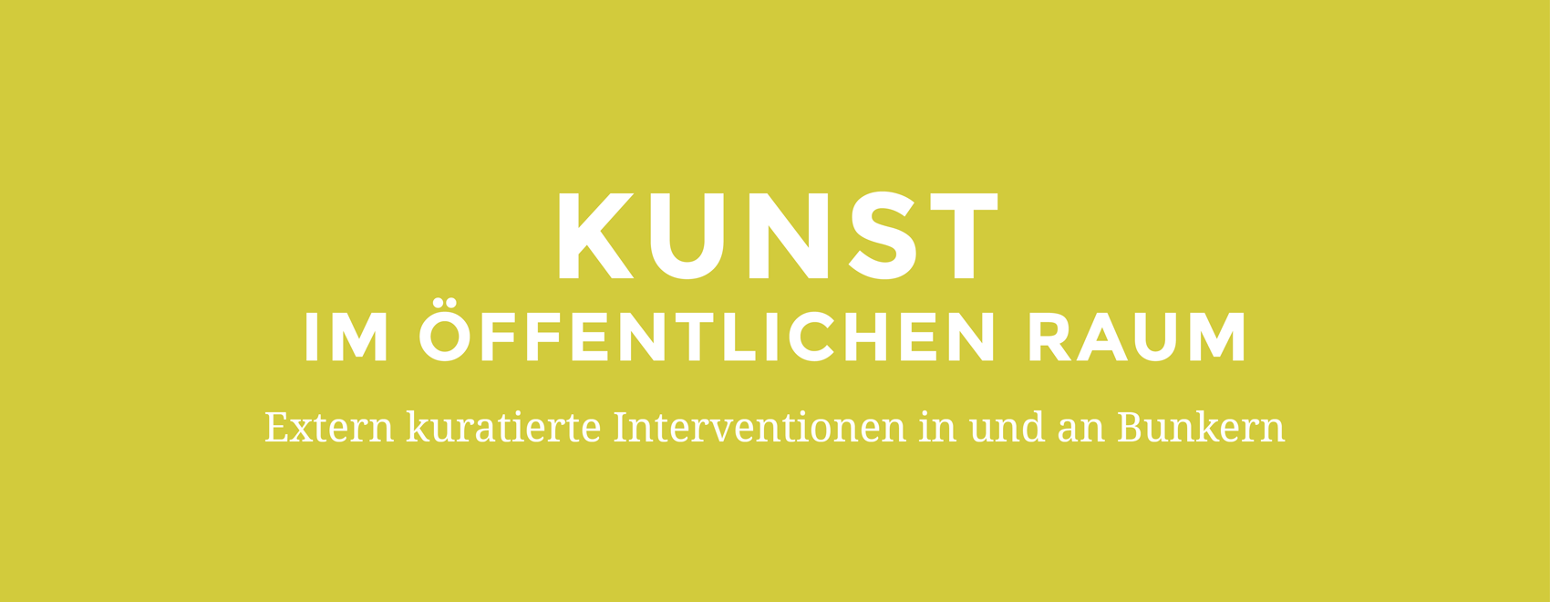 Kunst im öffentlichen Raum